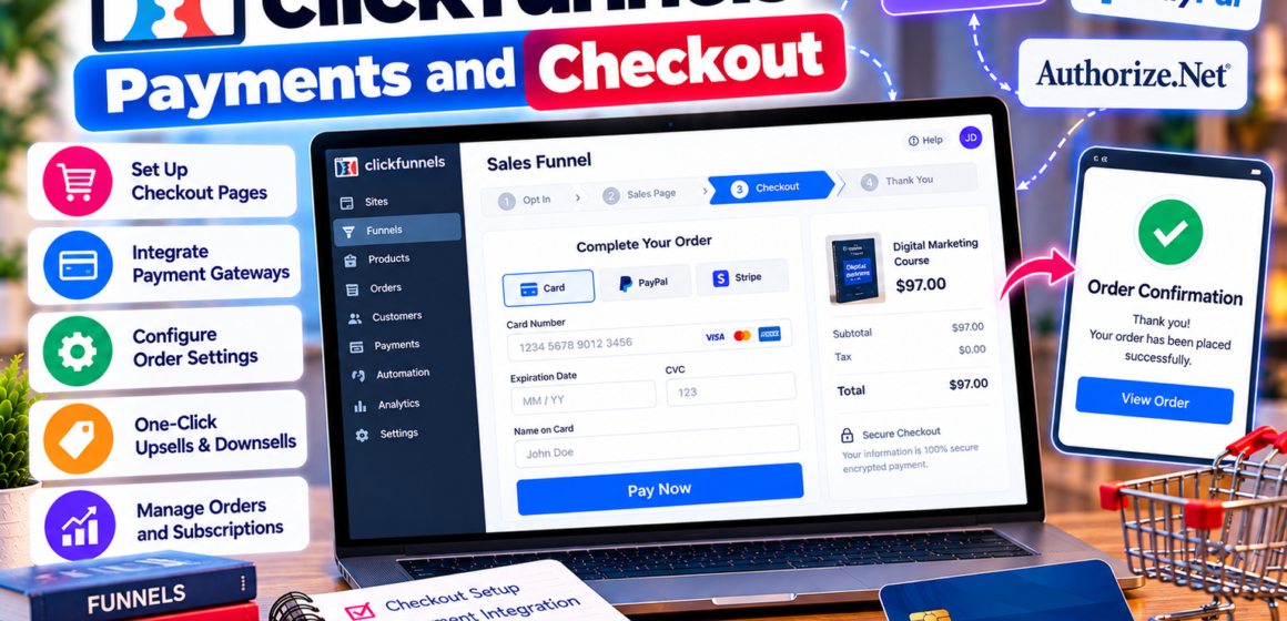 click1 ClickFunnels Payments and Checkout